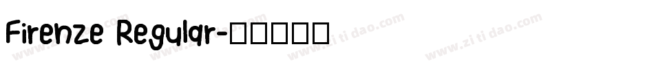 Firenze Regular字体转换